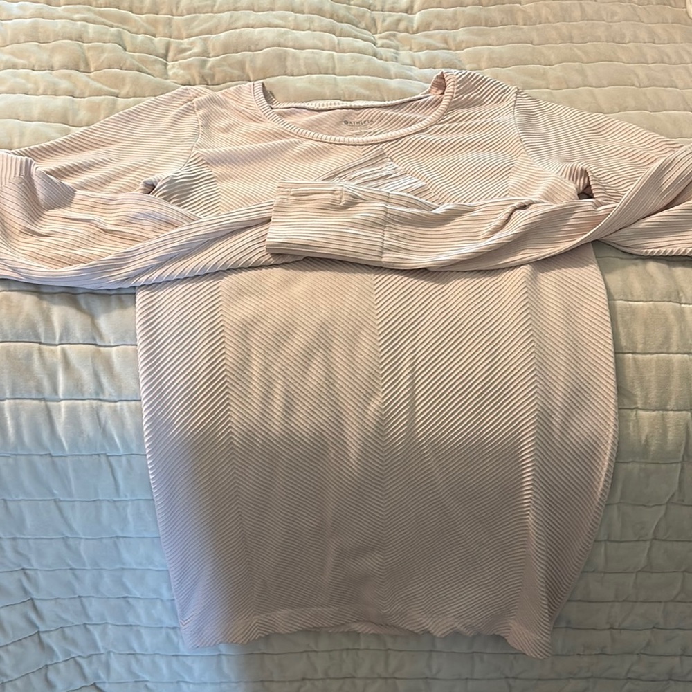 Athleta Pink Long Sleeve Tee